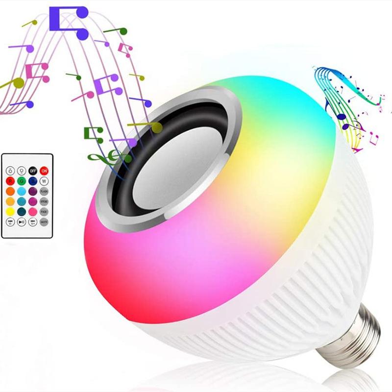 Lampada Bluetooth De Led Caixa De Som C Controle 12w Rgb – Dafu Shop