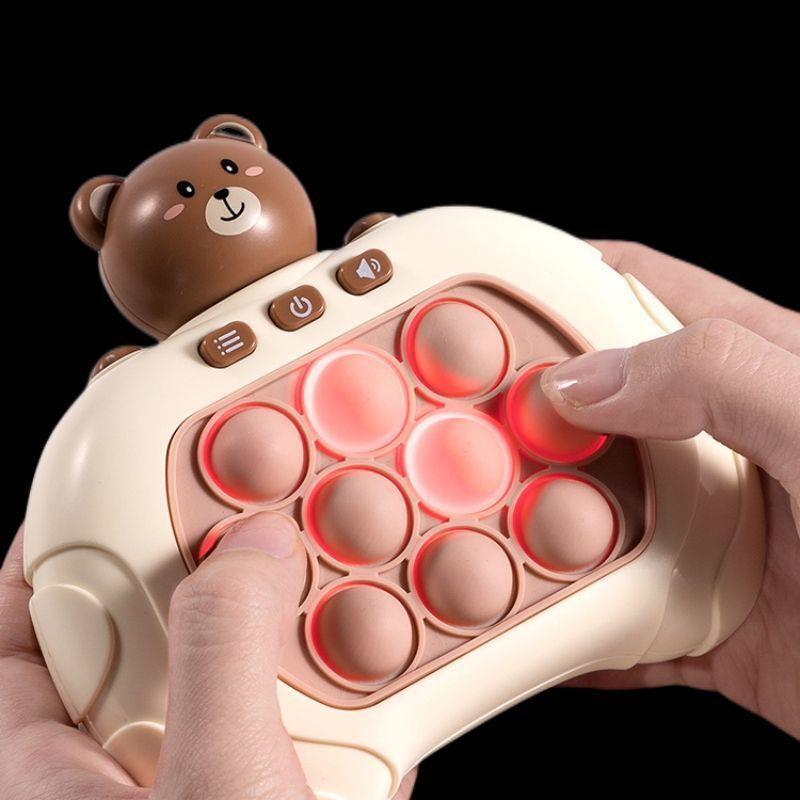 Brinquedo "Pop it" Astronauta/Urso - Console de Jogo Push Rápido - Ferramenta de Alívio de Estresse