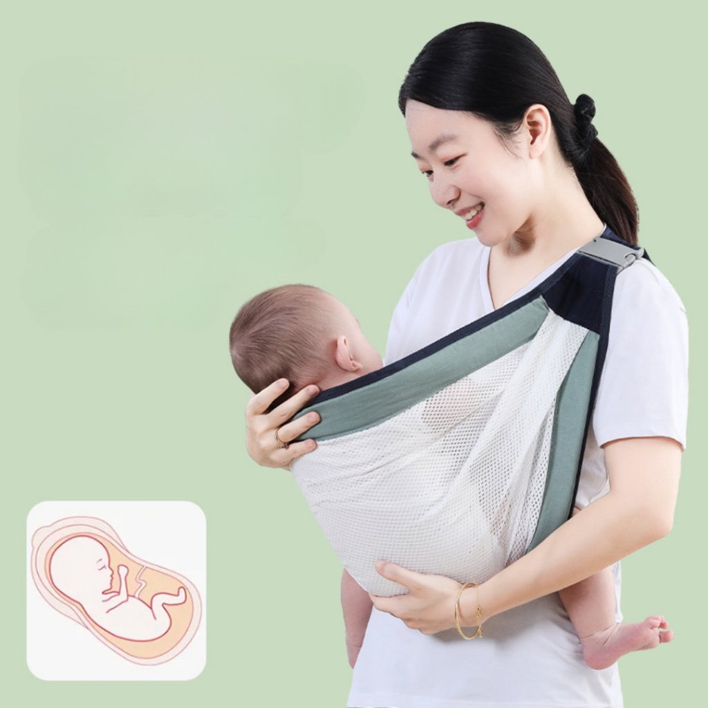 Canguru de Bebê Rede Respirável Confortável Dobrável para Bolsa Prático Porta Bebês Até 20kg