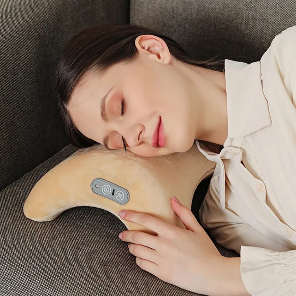 Amassar Elétrico Vibração Relaxamento do Corpo Ombro e pescoço alívio de dor travesseiro com