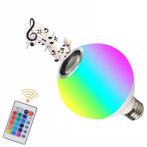 Lâmpada LED Bluetooth Alto-falante Música Áudio Com Função De Som Lâmpada De Luz Inteligente