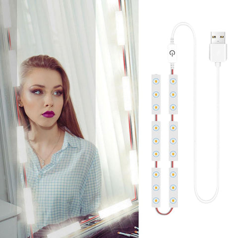 Luz Led Para Espelho De Maquiagem com cabo USB Para Decoração