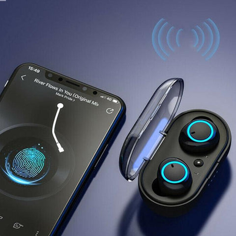 Fone De Ouvido Bluetooth 5.0 Com Controle Estéreo Esportivo Touch Y50 TWS