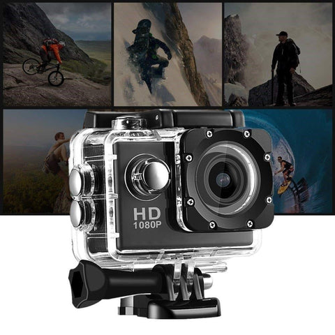 Câmera E Fimadora De Ação 4k Hd 30fps Telas 2.0 Subaquática Esporte Digital WI-FI USB Action