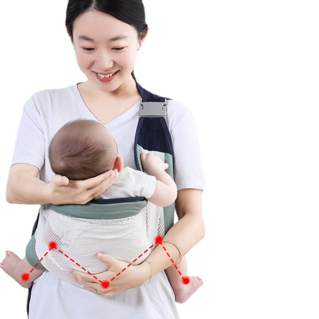 Canguru de Bebê Rede Respirável Confortável Dobrável para Bolsa Prático Porta Bebês Até 20kg