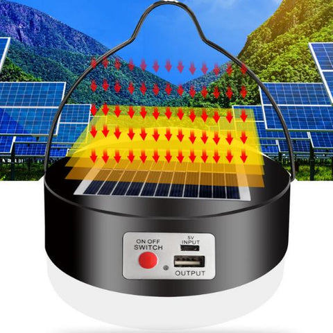 Luminária Solar á Prova D'água 3 Modos Emergência Para Ao Ar Livre