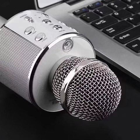 Microfone Karaokê Bluetooth Efeito Voz Modo Gravação Função Selfie