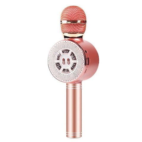 Microfone Karaokê sem fio Bluetooth com caixa de som bluetooth Fm Usb