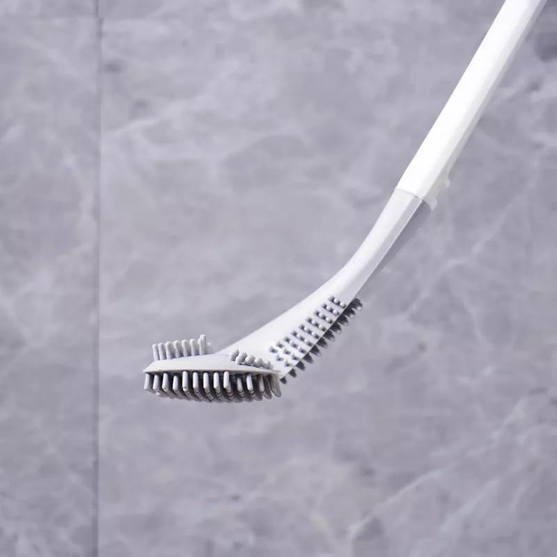 Escova Sanitária Golfe Silicone Com Adesivo Para Parede Limpar Vaso Privada Banheiro Toalete