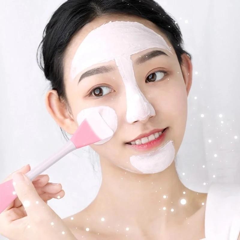 pincel de silicone para aplicação de máscara facial / pincel macio para cosméticos/maquiagem