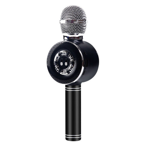Microfone Karaokê sem fio Bluetooth com caixa de som bluetooth Fm Usb
